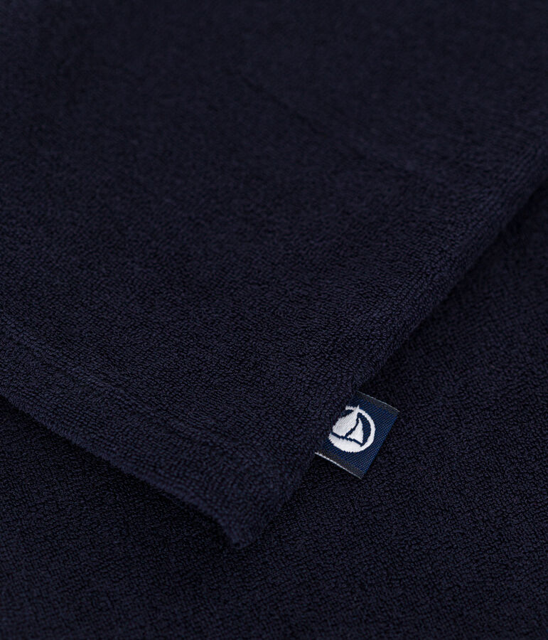 Camiseta sin mangas de algod&oacute;n de rizo para mujer azul SMOKING