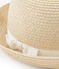 Sombrero de paja niña rosa NATUREL