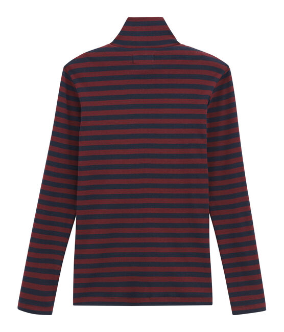 Camiseta de cuello alto para mujer azul SMOKING/rojo OGRE