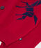 Cárdigan infantil de lana y algodón con estampado rojo TERKUIT/ SOIR
