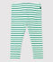 Leggings de algodón de bebé. blanco MARSHMALLOW/ PIVERT