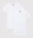 Lote de 2 camisetas blancas de manga corta de chica