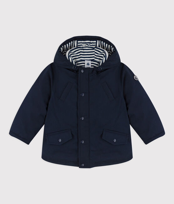 Parka semi larga para bebé niño azul SMOKING