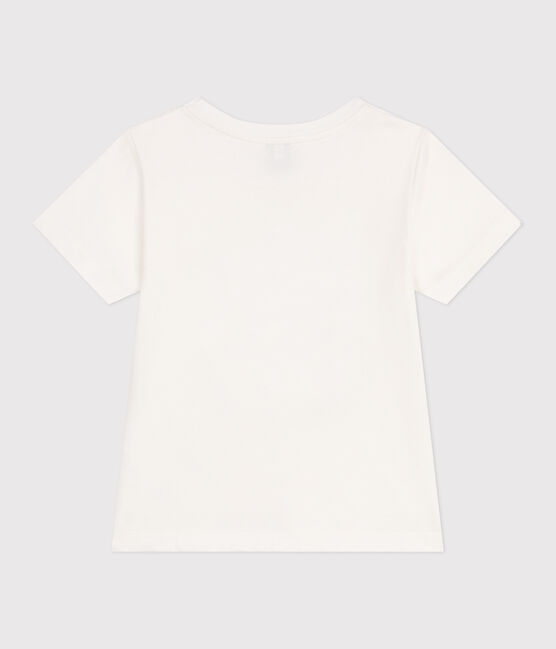 Camiseta infantil unisex de manga corta de algodón con estampado blanco MARSHMALLOW