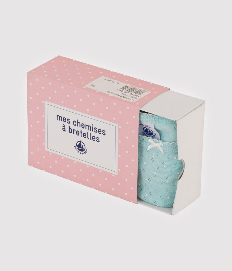 Lote de 2 camisas de tirantes con calado para ni&ntilde;a variante 1