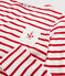 Camiseta marinera para niña y niño blanco MARSHMALLOW/rojo PEPS