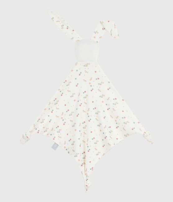 Doudou de algodón con estampado de flores para bebé blanco MARSHMALLOW/blanco MULTICO