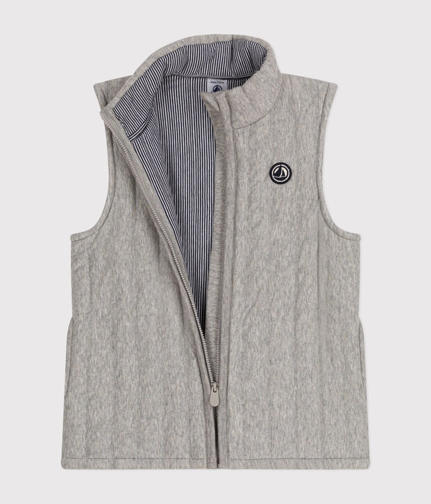 Chaleco de t&uacute;bico para ni&ntilde;o/a gris
