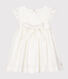 Vestido de manga corta de satén para bebé niña