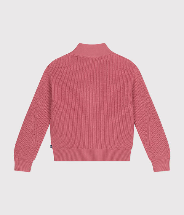 C&aacute;rdigan de algod&oacute;n para mujer rosa