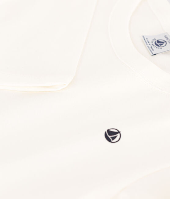 Camiseta de manga larga para niño blanco MARSHMALLOW
