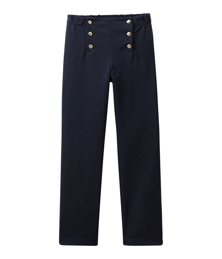 Pantal&oacute;n con puente para ni&ntilde;a azul