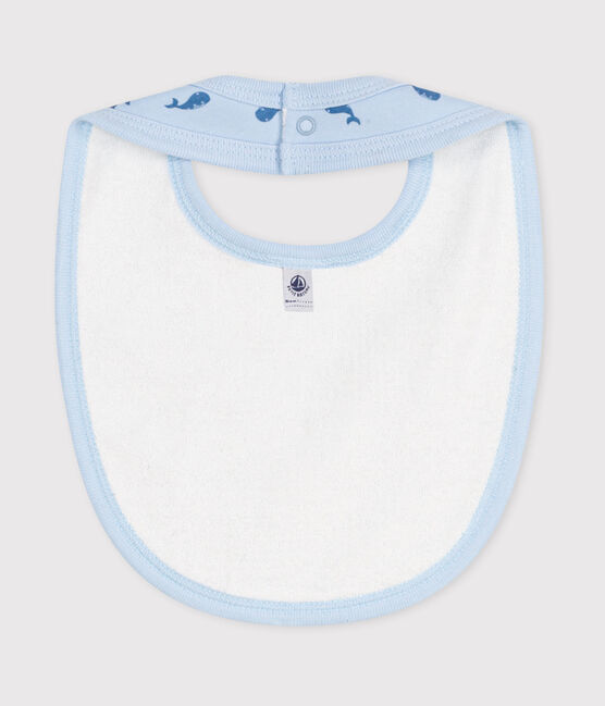Babero de algodón estampado para recién nacido azul TOUDOU/ ALASKA