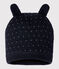Gorro para bebé unisex con forro polar azul SMOKING/blanco MARSHMALLOW