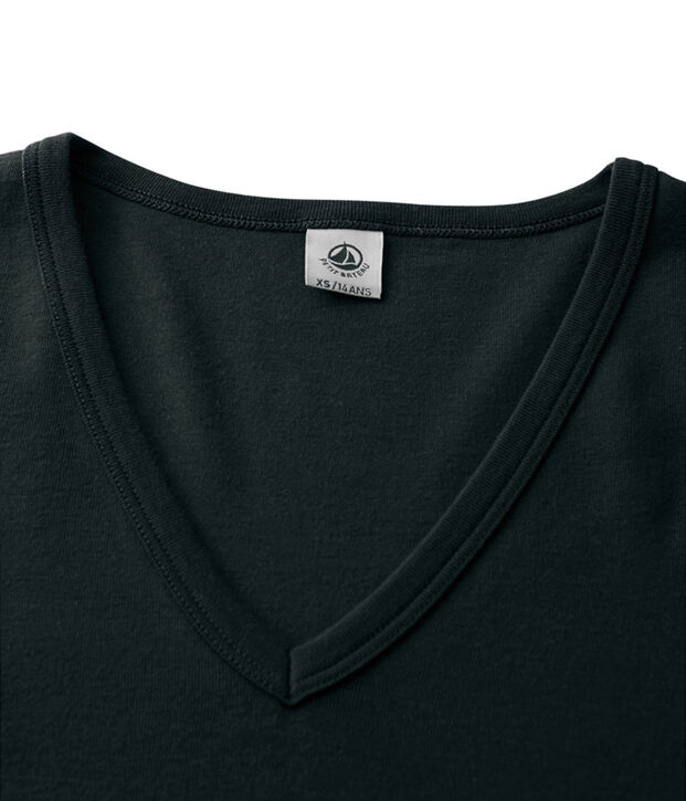 Camiseta de manga larga ic&oacute;nica de mujer negro