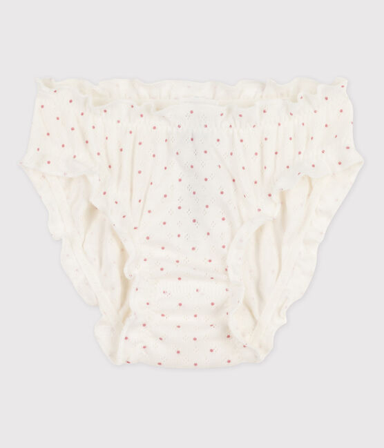 Braguita de algodón de niña blanco MARSHMALLOW/rosa CHARME