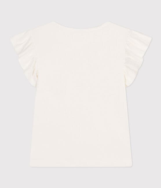 Camiseta de algodón para niña blanco MARSHMALLOW