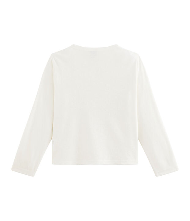 C&aacute;rdigan de ni&ntilde;a blanco