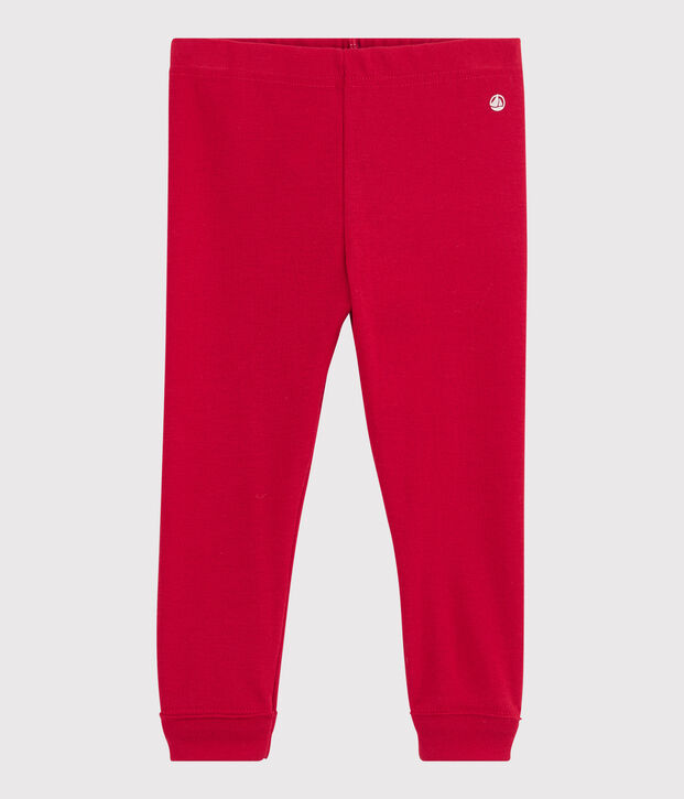 Leggings de algod&oacute;n de beb&eacute; rojo