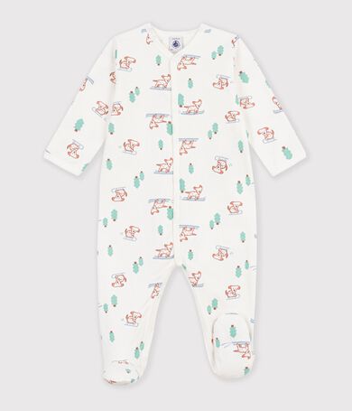 Pijama de mulet&oacute;n con estampado de perro para beb&eacute;