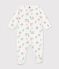 Pijama de mulet&oacute;n con estampado de perro para beb&eacute; blanco/multicolor