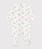 Pijama de mulet&oacute;n con estampado de perro para beb&eacute; blanco/multicolor