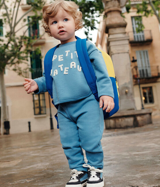 Sudadera de felpa para bebé azul BEACH