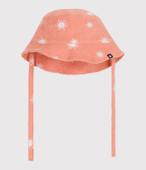 TERRY BOB ESTAMPADO SOL BEB&Eacute; naranja/blanco