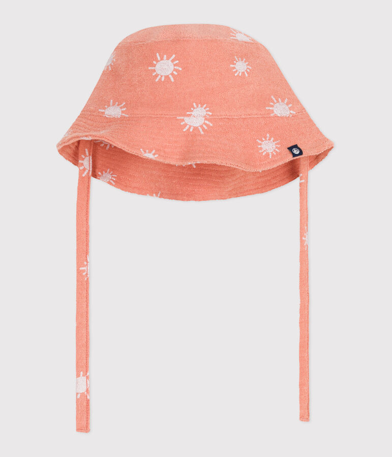 TERRY BOB ESTAMPADO SOL BEB&Eacute; naranja/blanco