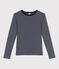 Camiseta Icónica de algodón a rayas para mujer azul SMOKING/blanco MARSHMALLOW
