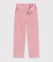 Pantal&oacute;n infantil de terciopelo rosa