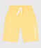Bermudas cortas infantiles de algodón amarillo ORGE