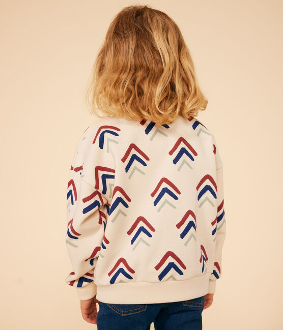 Sudadera estampada de muletón para niño blanco AVALANCHE/ MULTICO