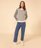 Jersey marinero de algodón para mujer blanco AVALANCHE/azul SMOKING
