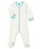 Pijama de punto para beb&eacute; de ni&ntilde;o blanco/gris