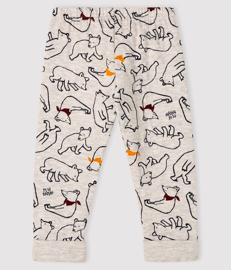 Pantal&oacute;n de tejido t&uacute;bico para beb&eacute; ni&ntilde;o gris/multicolor