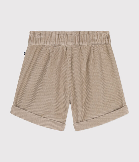 Pantalón corto de pana para niña HUITRE