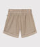 Pantalón corto de pana para niña HUITRE