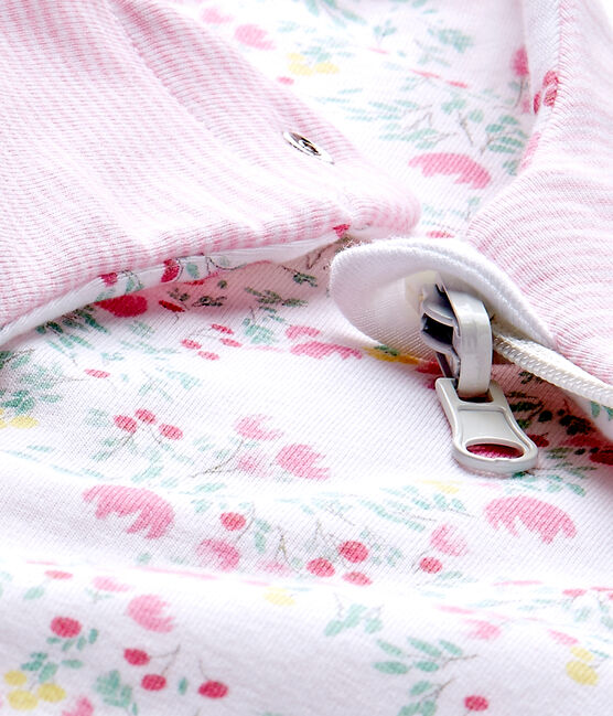 Saco reversible para bebé niña blanco ECUME/blanco MULTICO
