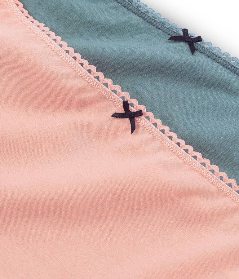 Lote de 2 braguitas de cintura alta para mujer multicolor