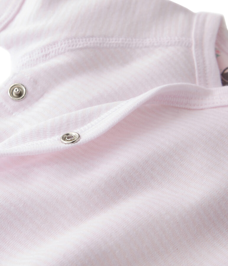 Unisex newborn baby milleraies bodysuit rosa/blanco