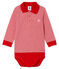 Body tipo polo milrayas para bebé niño rojo TERKUIT/blanco MARSHMALLOW