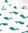 Body estampado de algodón de manga corta para bebé verde MARSHMALLOW/ DRAGONFLY
