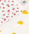 Juego de 2 pijamas de algodón con corazones y flores para niña variante 1