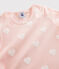 Pijama rosa de corazón de algodón ecológico de niña rosa MINOIS/blanco ECUME