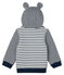 Sudadera con capucha de rayas marineras y forro de sherpa para bebé niño blanco MARSHMALLOW/azul SMOKING CN