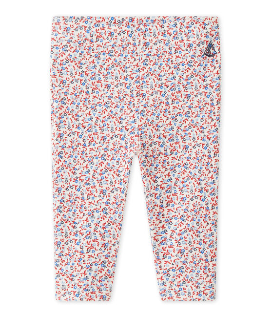 Legging bebé niña estampado blanco MARSHMALLOW/rojo TERKUIT/ MULTICO