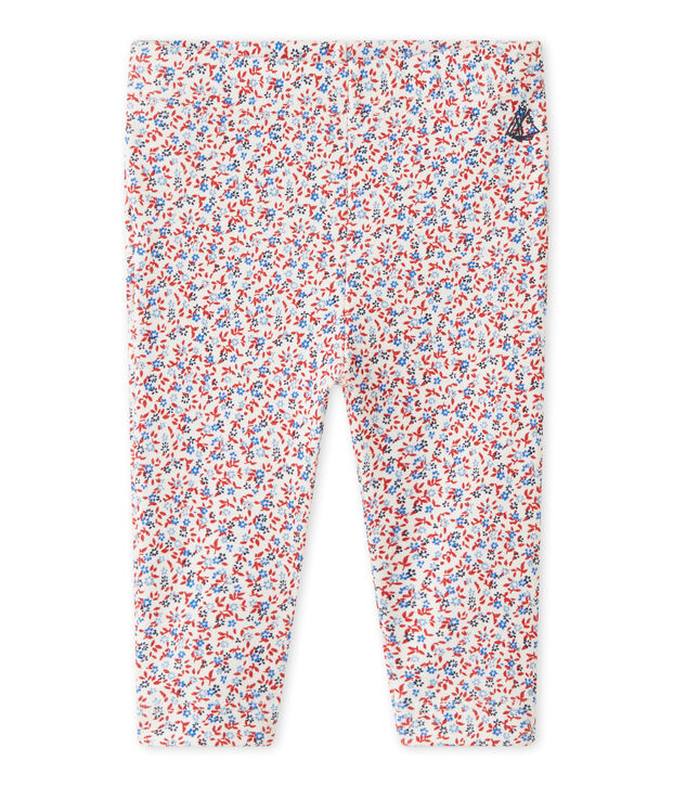 Legging beb&eacute; ni&ntilde;a estampado blanco/rojo/multicolor