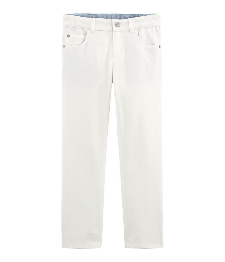 Pantal&oacute;n de ni&ntilde;o blanco