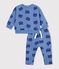 Conjunto de sudadera y pantal&oacute;n para beb&eacute; de algod&oacute;n con estampado de animal azul/multicolor